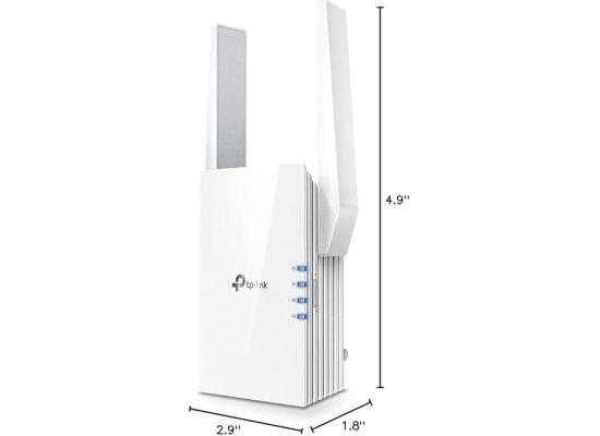 TP-Link AX1500 WiFi Extender Internet Booster, WiFi 6 Range Extender Covers up to 1500 sq.ft and 25 Devices,Dual Band up to 1.5Gbps Speed, AP Mode w/Gigabit Port, APP Setup, OneMesh Compatible(RE505X)
