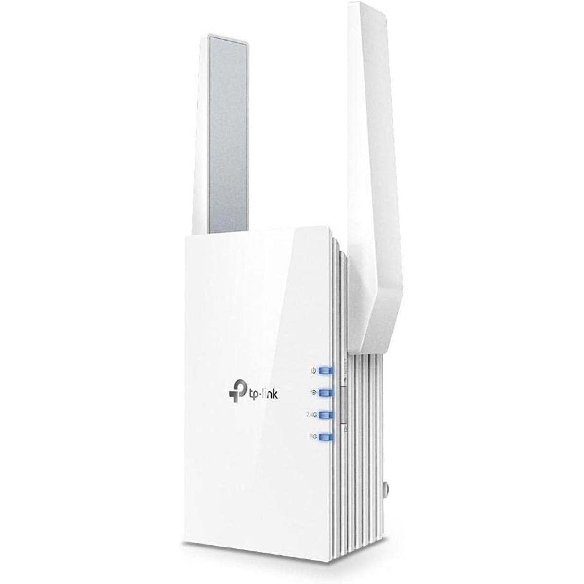 TP-Link AX1500 WiFi Extender Internet Booster, WiFi 6 Range Extender Covers up to 1500 sq.ft and 25 Devices,Dual Band up to 1.5Gbps Speed, AP Mode w/Gigabit Port, APP Setup, OneMesh Compatible(RE505X)