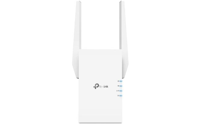TP-Link - AX3000 Dual-Band Wi-Fi 6 Range Extender-RE705X Dual Band WiFi 6 - Separates 5 GHz (2402 Mbps) and 2.4 GHz (574 Mbps) WiFi bands for faster speeds and greater capacity with the latest technology