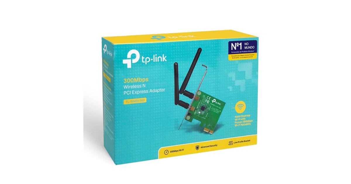 TP-Link TL-WN881ND Wireless (2.4GHz Up To 300mb/s) Single Band PCI ...