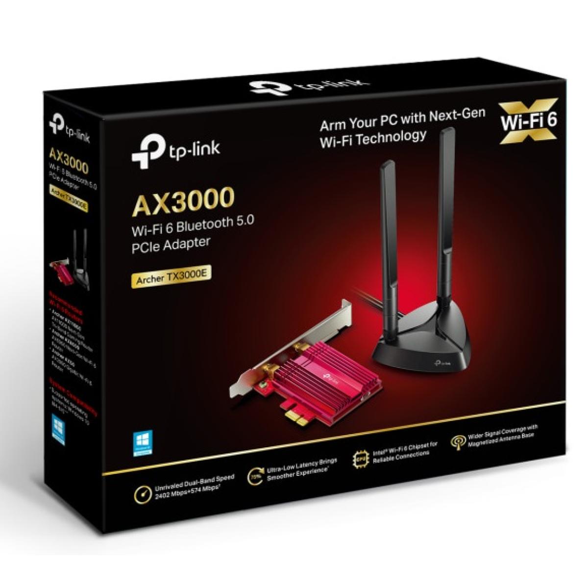 TP-LINK Archer TX3000E AX3000 Dual Band Gigabit Wi-Fi 6 Gaming PCIe Router w/ Bluetooth 5.0