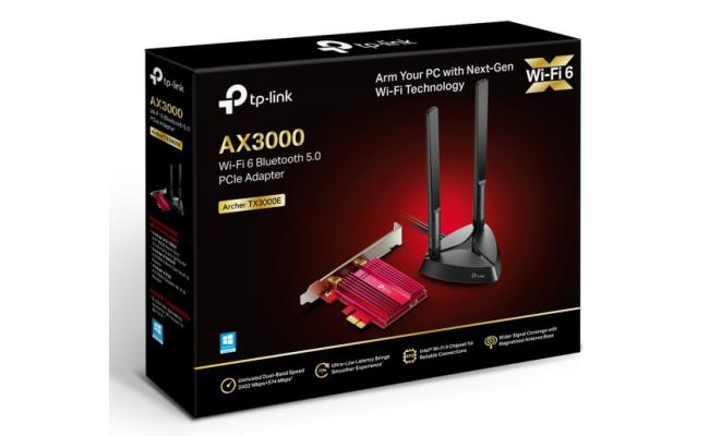 TP-LINK Archer TX3000E AX3000 Dual Band Gigabit Wi-Fi 6 Gaming PCIe Router w/ Bluetooth 5.0