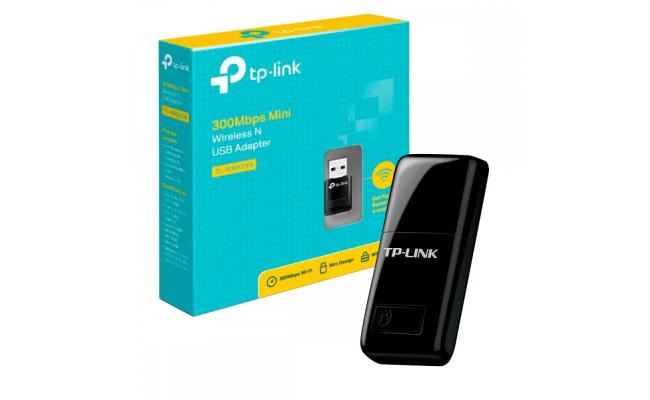 TP-Link (TL-WN823N) Mini USB Wifi Dongle 300Mbps Wireless Network Adapter for PC Desktop and Laptops. Supports Win, Linux, MacOS