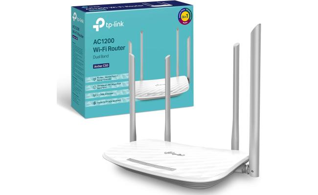 TP-Link Archer C50 AC1200 Dual-Band Wi-Fi Router, Wireless Speed Up To (300Mbps On 2.4GHz band & 867Mbps On 5GHz)- Router Mode, Access Point Mode, Range Extender Mode