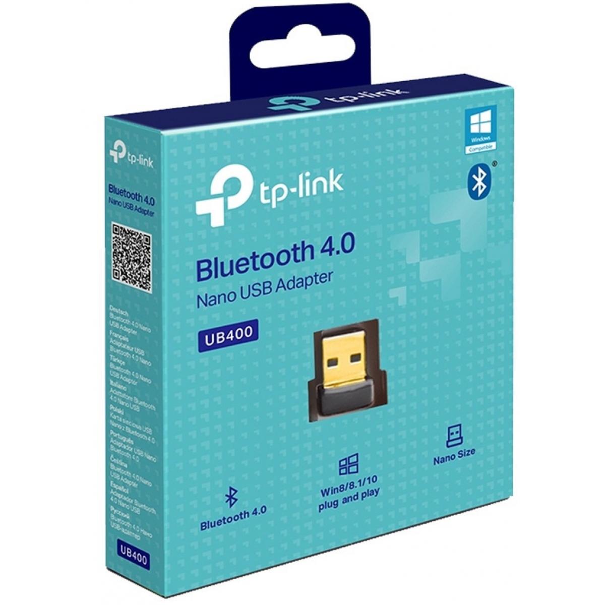 TP-Link USB Bluetooth 4.0 Nano USB Adapter (UB400),Plug and Play, compatible with Bluetooth V3.0/2.1/2.0/1.1