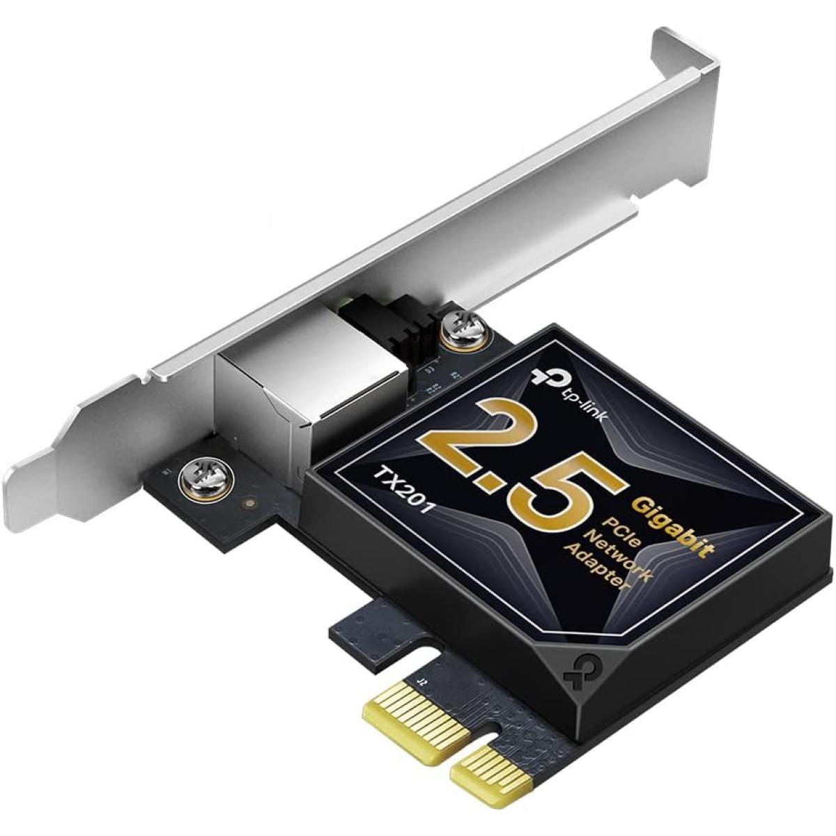 TP-Link 2.5GB PCIe Network Card (TX201) – PCIe to 2.5 Gigabit Ethernet Network Adapter, Supports Windows 11/10/8.1/8/7, Win Server 2022/2019/2016, Linux