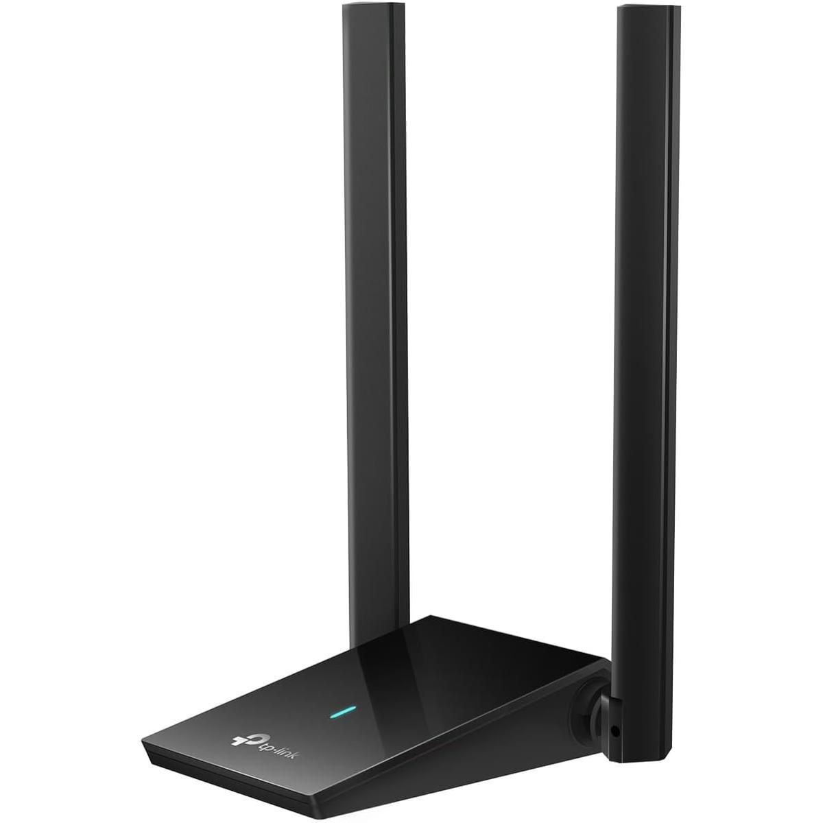 TP-Link WiFi 6 USB Adapter for Desktop PC - (Archer TX20U Plus) AX1800 Wireless Network Adapter with 2.4GHz, 5GHz, High Gain Dual Band 5dBi Antenna, WPA3, Supports Windows 11/10