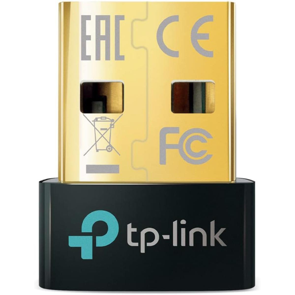 TP-Link USB Bluetooth Adapter for PC, Bluetooth 5.0/5.3 Dongle Receiver, Plug and Play, Nano Design, EDR & BLE, Supports Windows 11/10/8.1/7 for Desktop, Laptop, PS5/PS4/Xbox Controller (UB500)
