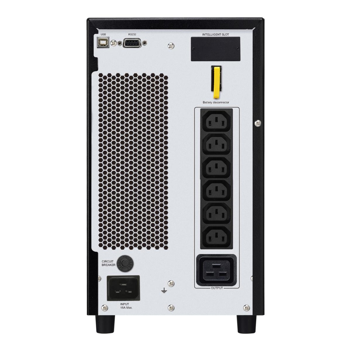APC Easy UPS On-Line, 3000VA/2400W, Tower, 230V, 6x IEC C13 + 1x IEC C19 outlets, Intelligent Card Slot, LCD