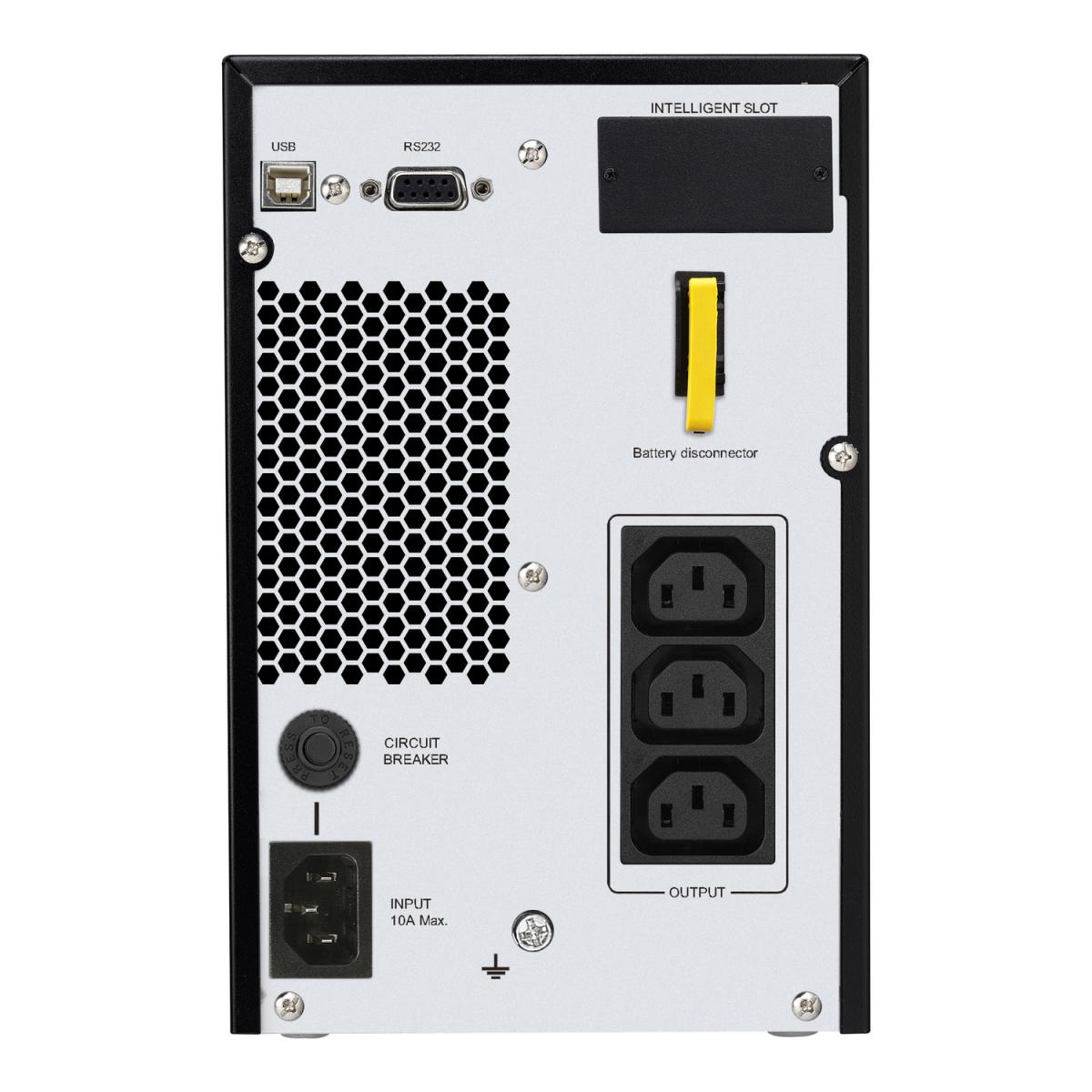 APC Easy UPS On-Line, 1000VA/800W, Tower, 230V, 3x IEC C13 outlets, Intelligent Card Slot, LCD