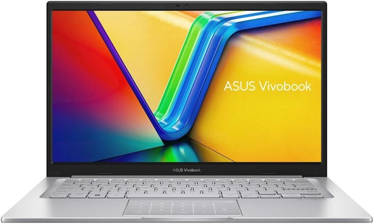 ASUS Vivobook 14, 14" FHD IPS, 13th Gen Intel Core i7-1355U, 8GB DDR4 RAM, 512GB M.2 PCIe NVMe, Intel® Iris® Xe Graphics, Silver Home & Light Use Laptop
